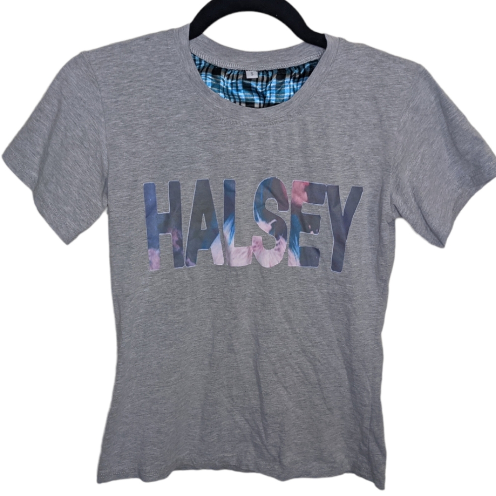 Halsey Graphic Gray T-Shirt Size S 🎶✨